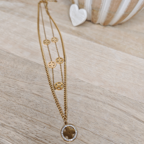 Collier double Zirflora